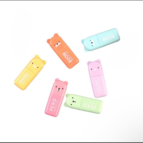 Unicorn Bundle Notebook & Mini Bear Highlighters w/ Mini Pouch - Picture 2 of 12